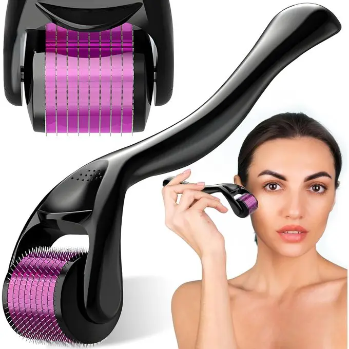 Derma Roller Rouleau - Pour régénération de la peau - Anti vieillissement - 0.5mn