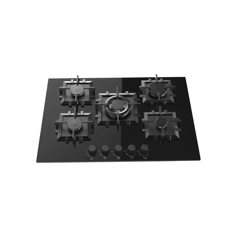 Plaque Pythagore - 5 Feux - JPHGBF-127550W - Noir