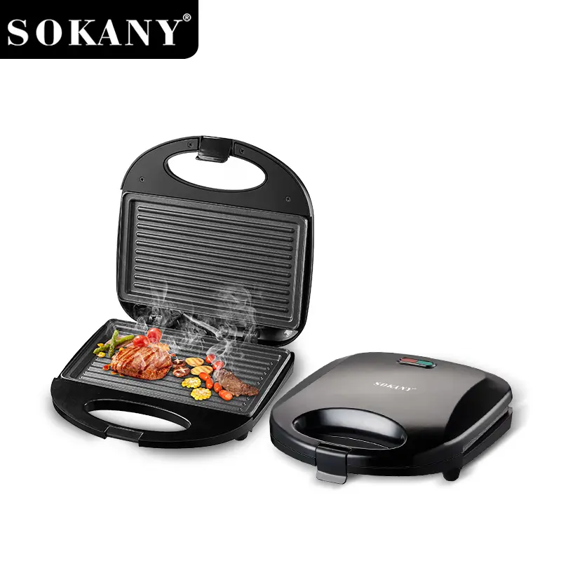 Appareil grill Panini - SK-BBQ-830 – 800W – Noir