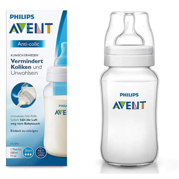 Biberon anti colic - 330ml - +3 mois - Plastique