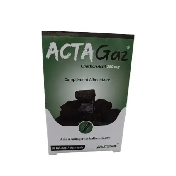 Acta Gaz charbon Actif - 250mg - boite 20 Gélules