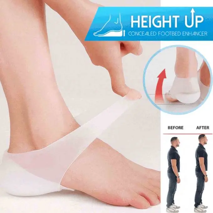 Augmente hauteur pied - Semelle orthopédique - Silicone souple