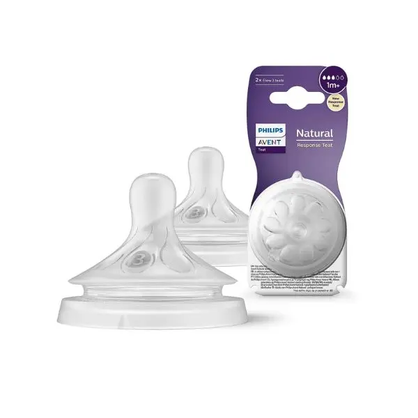 Tétine Natural - 2pcs - 1 mois + - Débit 3