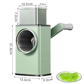Coupe-légumes - Vert - Multifonctions - 6 Lames - En plastique