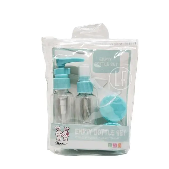 Mini Trousse Kit de Bouteilles de Voyage Lot de 7 Pièces