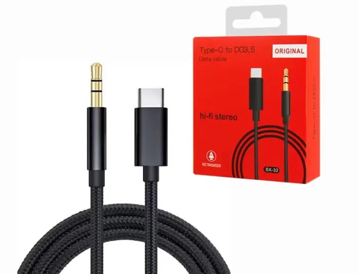 Câble Données Type C to AUX SX-32 Original Hi-Fi Stéréo