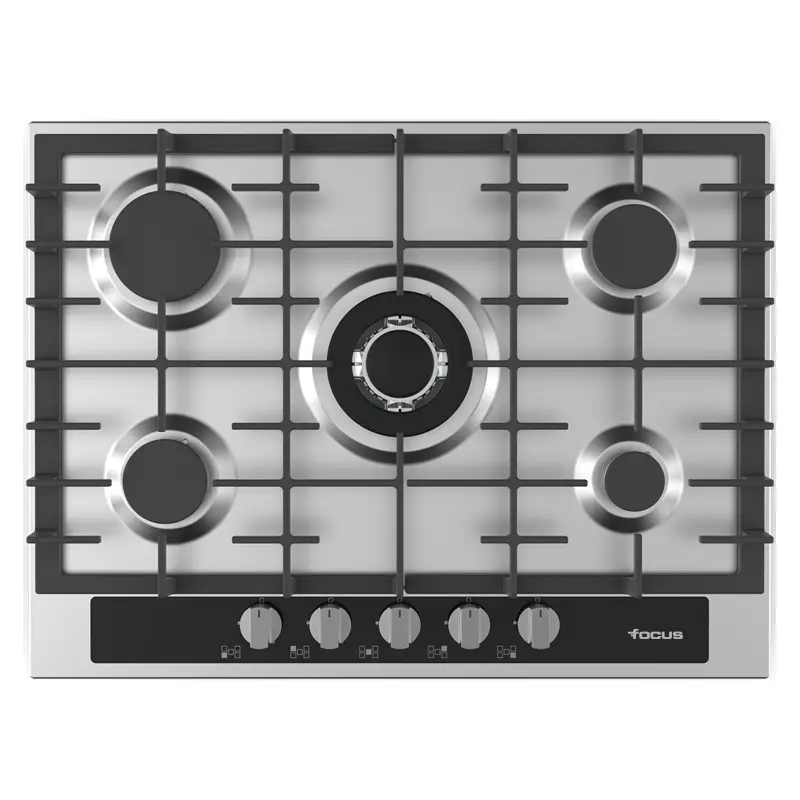 Plaque de Cuisson 5 Feux avec Thermocouple - F4003XS - Inox