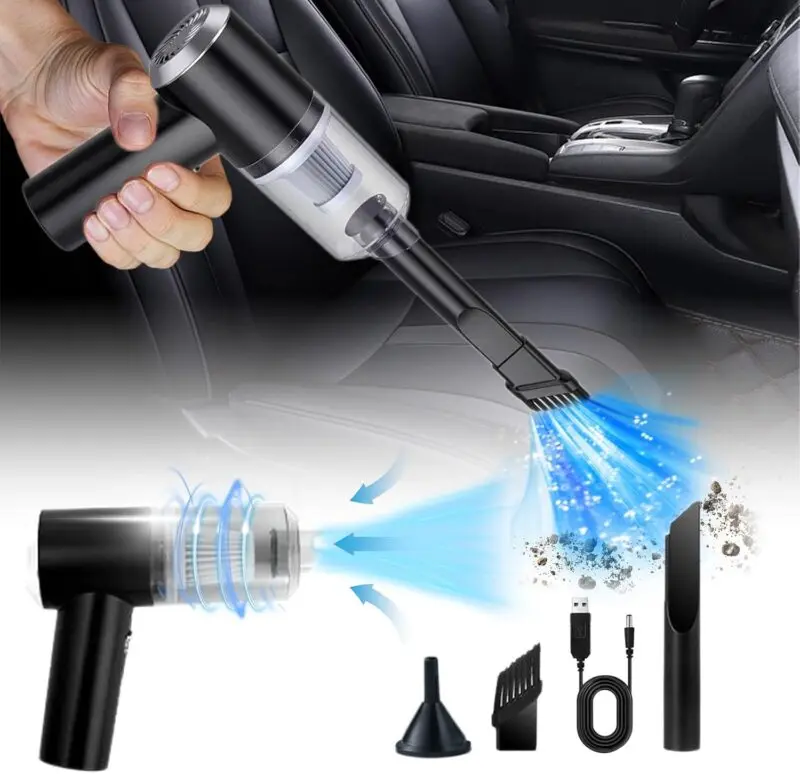 Mini Aspirateur portable - Sans fil - 3 en 1 - Pour voiture et maison