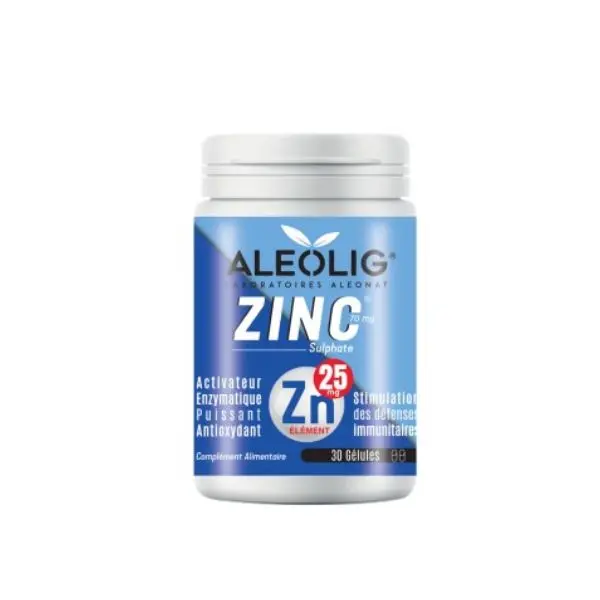 Zinc ZN - 25 mg - Boite 30 gélules