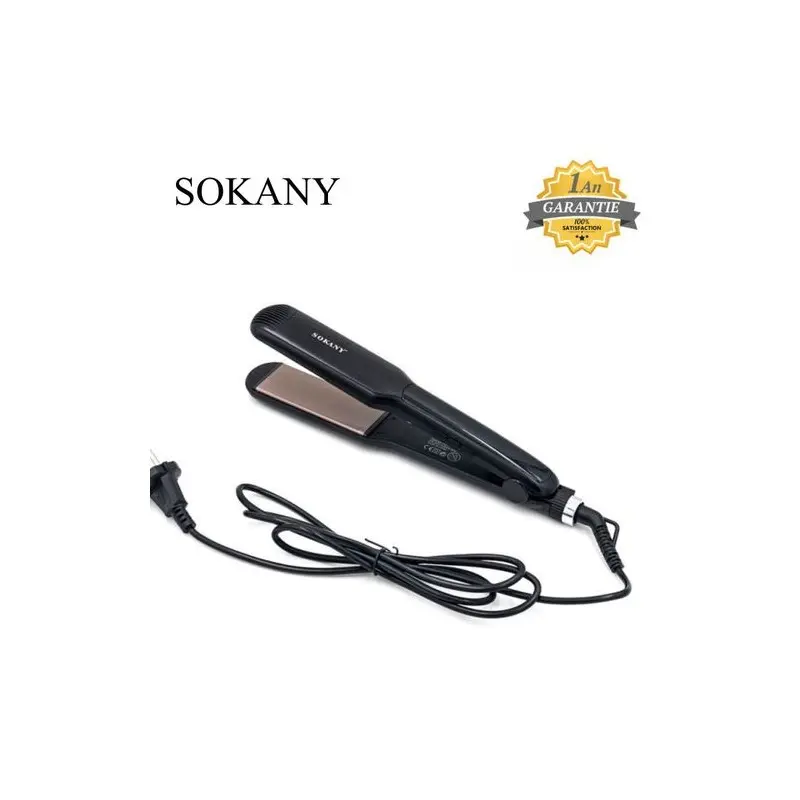 Lisseur Cheveux - 750 F - Fer à Cheveux Robuste - 1 an Garantie - Noir