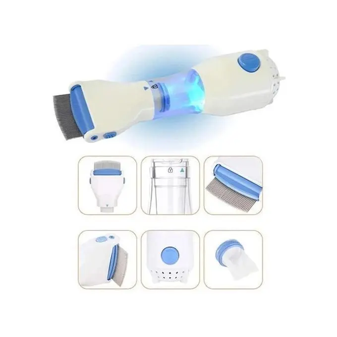 V COMB Peigne Anti Poux Electrique - Aspirant - Bleu