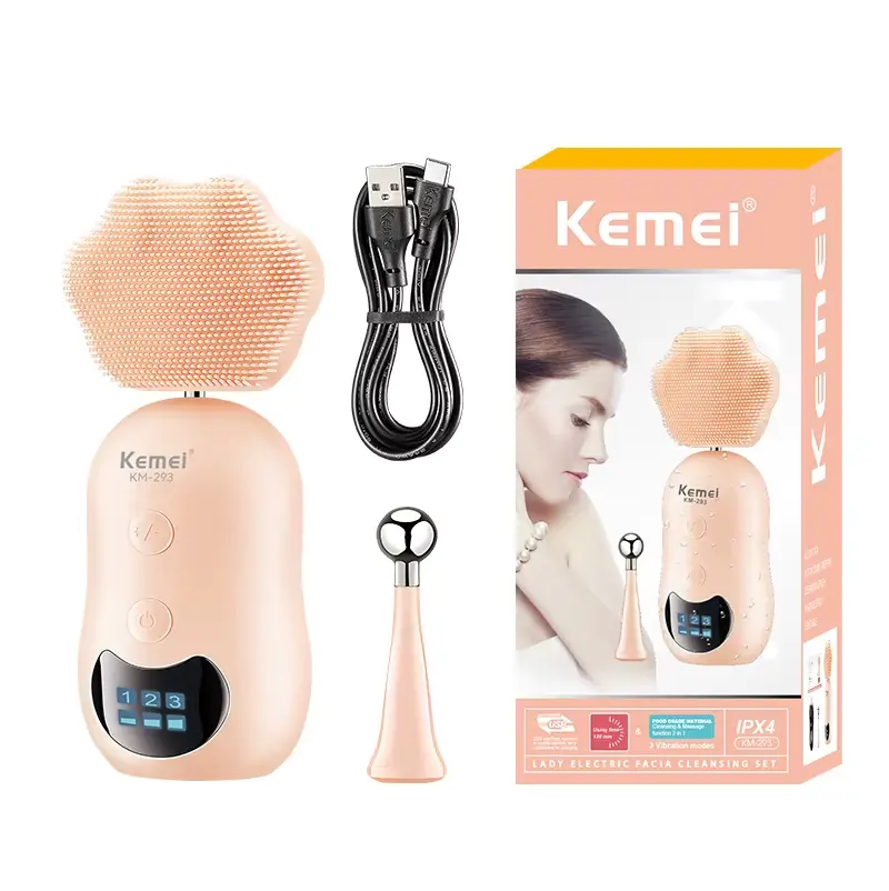 Brosse électrique 2 en 1 - Pour le nettoyage du visage - KM-293