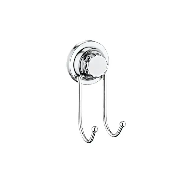 Crochet - Double air fix - Chrome - Acier