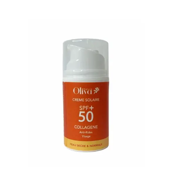 Crème Solaire Collagène SPF 50+ - Peau Sèche et Normale - 50ml