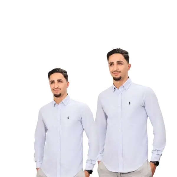 2 Chemises hommes - Bleu marine - Coupe ajustée