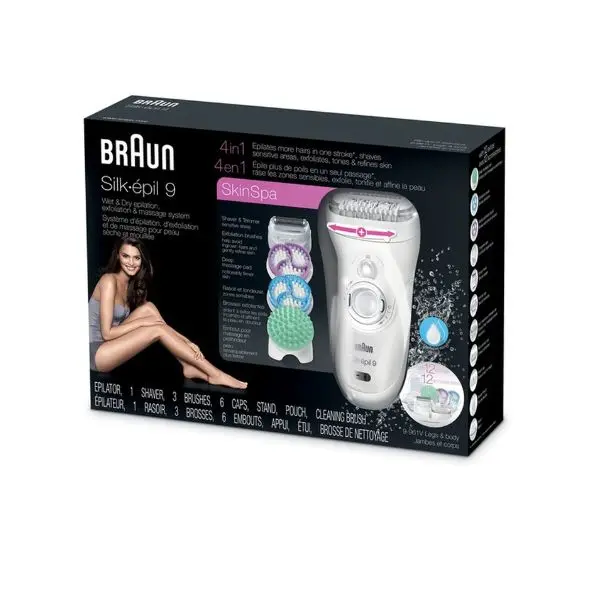 Épilateur pro - SE9-961v Silk- epil 9 - Blanc - Garantie 1 An