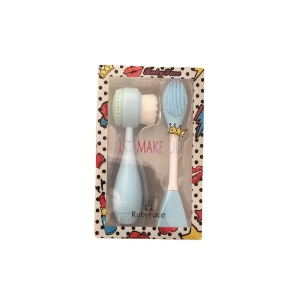 Coffret 2 Brosses Nettoyantes Visage - Bleu