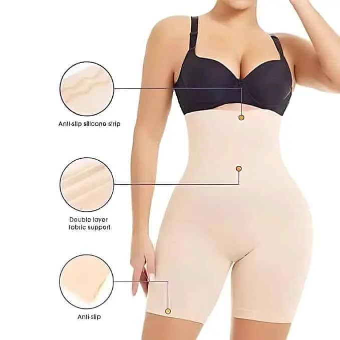 Short gainant pour femme - Pour une silhouette plus flatteuse - Beige