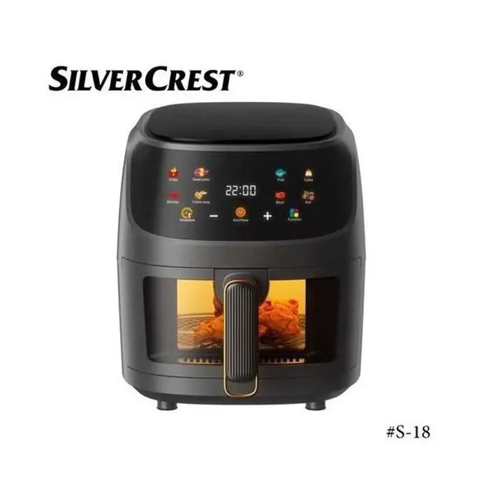 Friteuse Sans Huile Silver Crest S-18 8L 2400W Noir