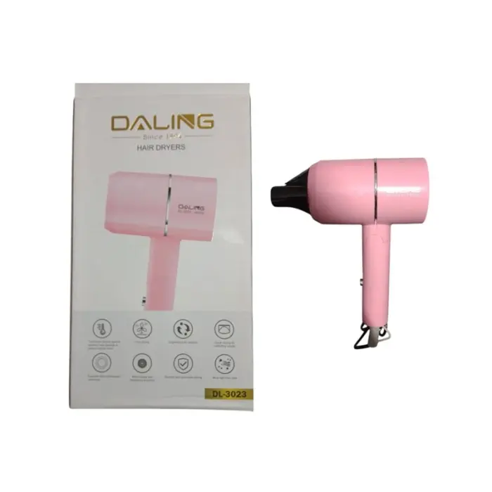 Sèche-cheveux de voyage - Rose - 1400W - DL-3023