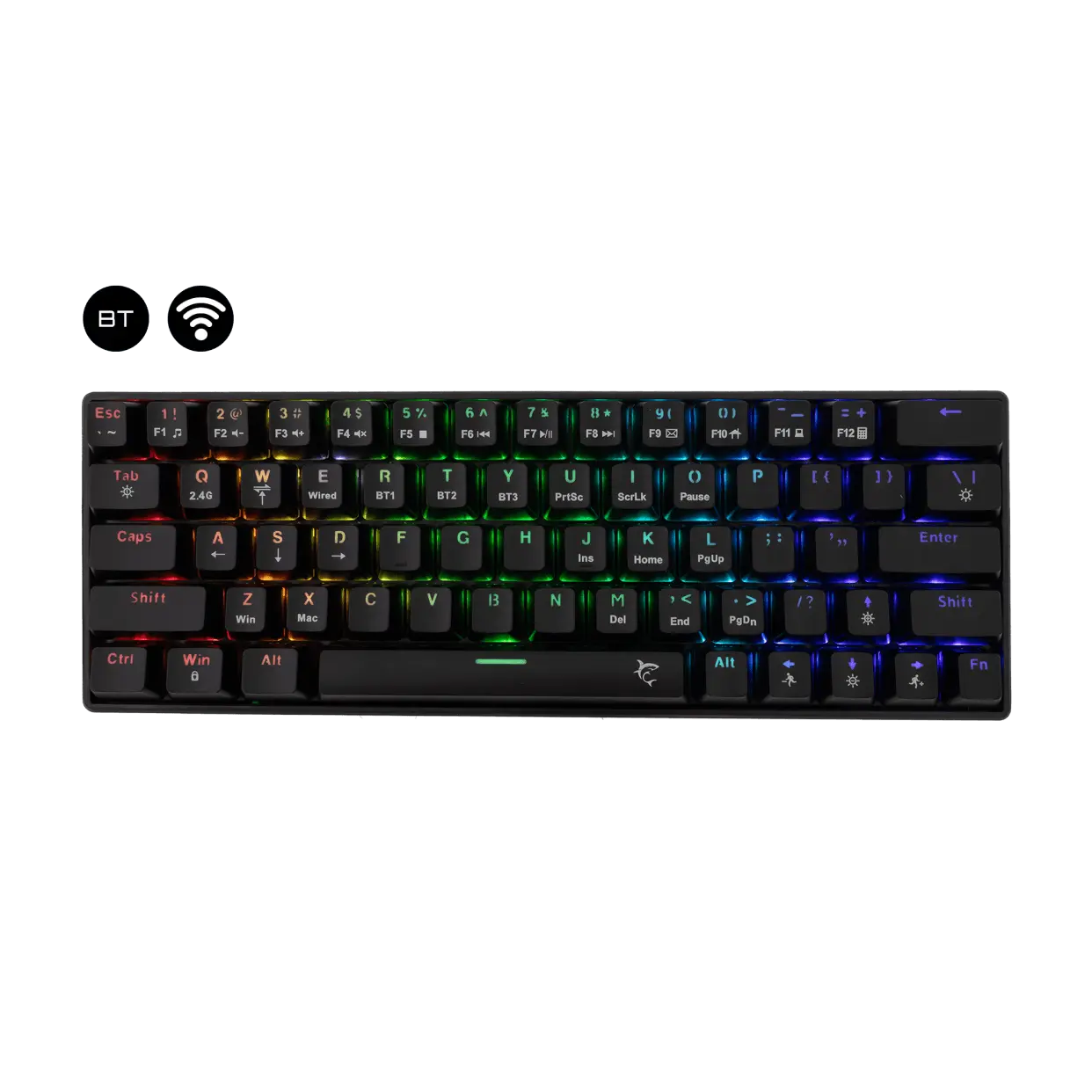 clavier White Shark PL KEYBOARD GK-003111 KAIKEN