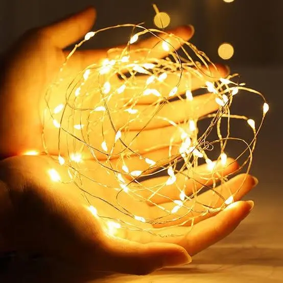 Guirlande lumineuse led - Blanc chaud & Doré