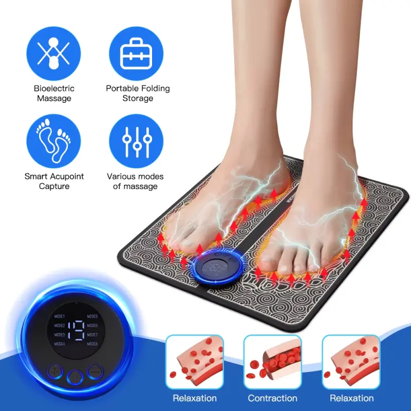 Tapis de massage - Des pieds points d’acupuncture bioélectrique