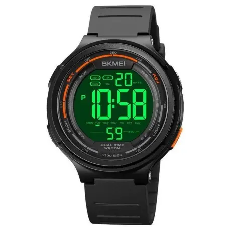 Montre - Homme - 1841 – Numérique – 5Atm -Multifonction – Noir