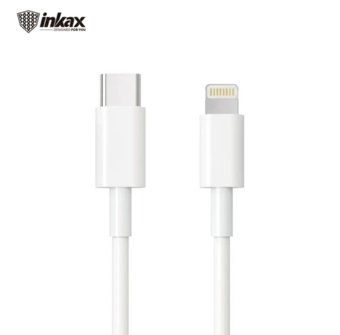 Câble Inkax Type C Vers Lightning Rapide 1 Mètre Blanc