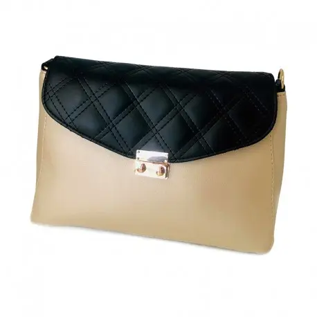 Sac à Main - Simili Cuir - Beige