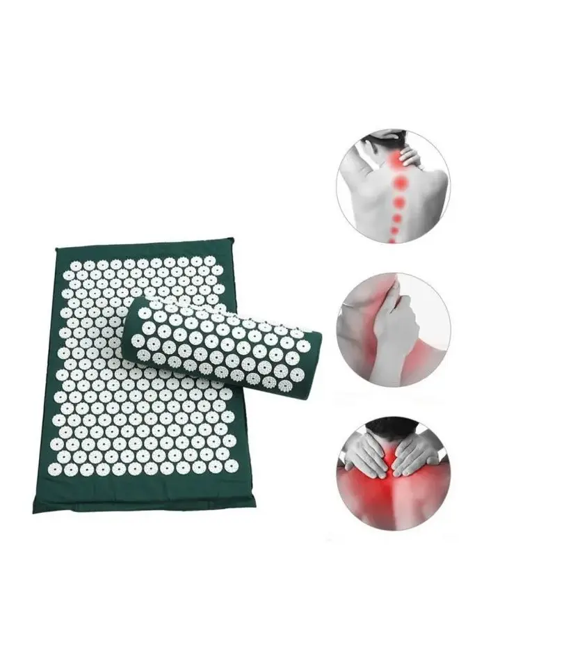 Tapis Acupression - Kit d’acupression pour le cou et le dos - Vert