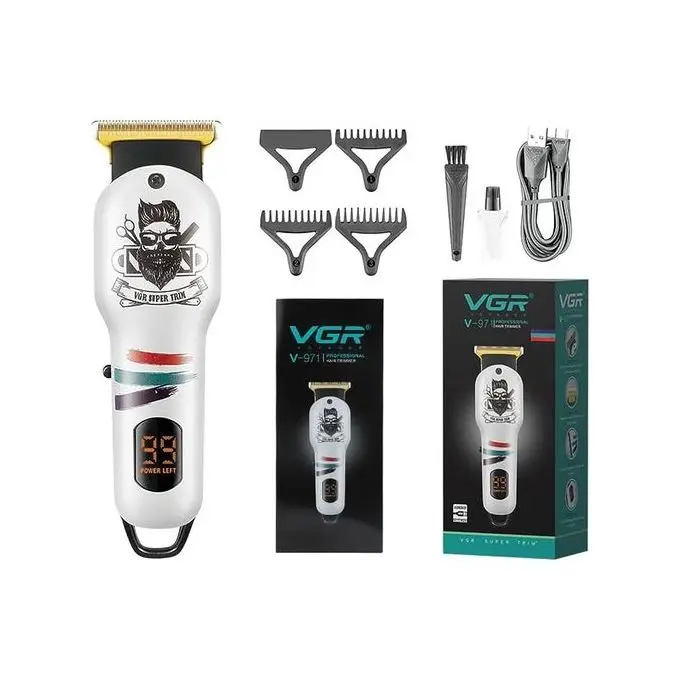 Kit de tondeuse à barbe sans fil à affichage numérique