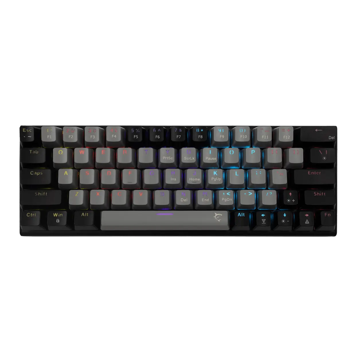 clavier White Shark Keyboard GK-002721V2WAKIZASHI2 Grey-Black US-BLUE.SW