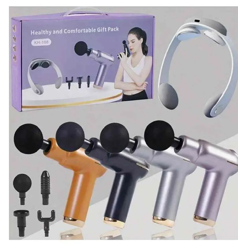 Pack Pistolet de massage musculaire et Appareil de Massage cou