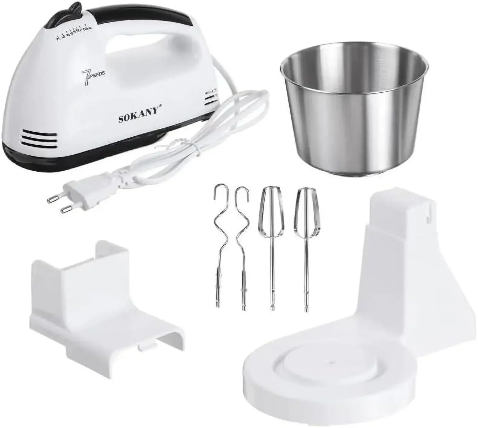 Batteur avec bol - 2 Litre - Noir & Blanc - 250W - 7 Vitesse - CX6620