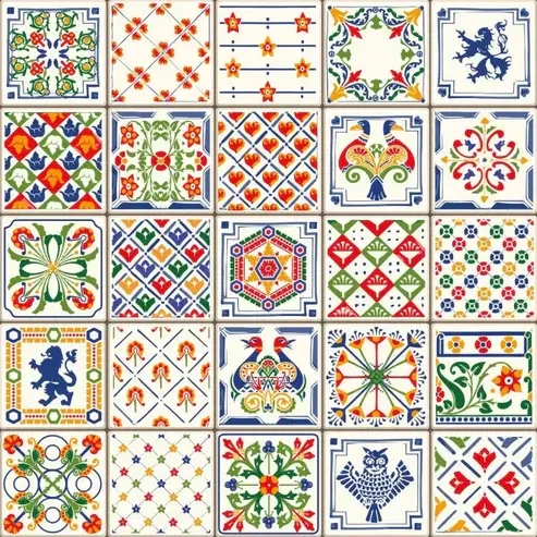 Carreau PVC FLORAL 30cmx30cm