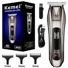 Tondeuse pour barbe en acier inoxydable - Rechargeable - Turbo