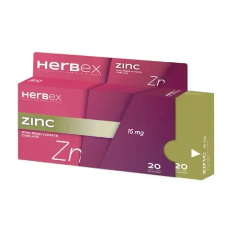 Zinc - 15mg - 20 Gélules