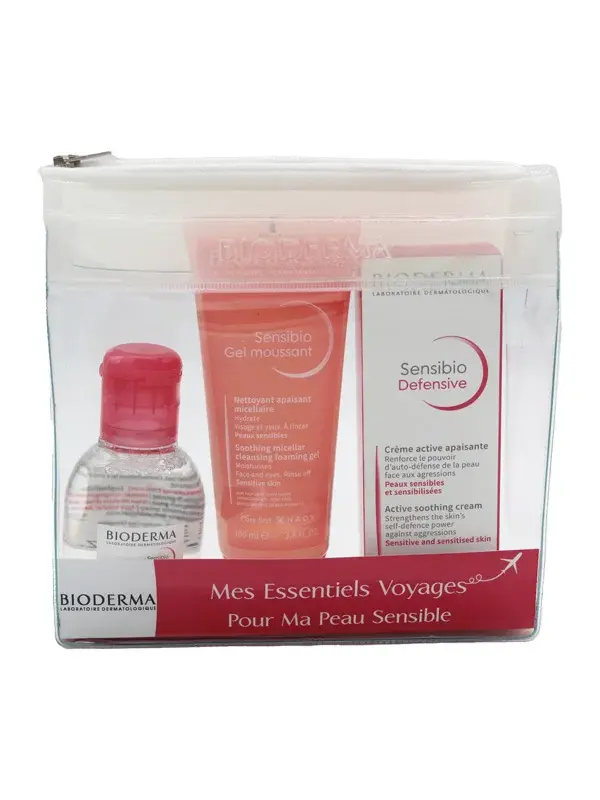 Sensibio trousse voyage - H2o & Gel & Cr act