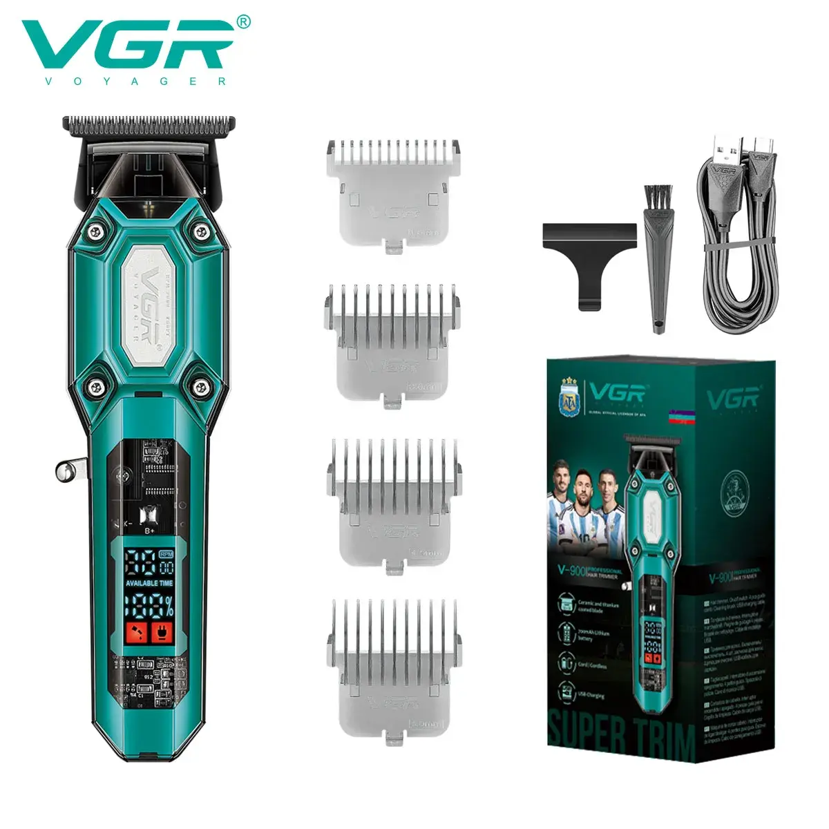 Tondeuse à cheveux - Barbier - Sans fil - Réglable - Pour homme - V-900