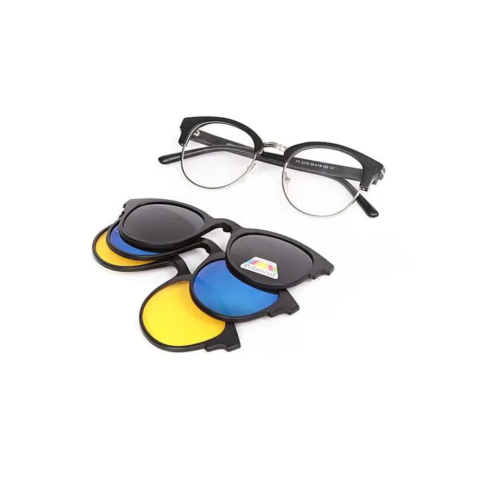 Lunettes Optique -Soleil – Polariser – Monture + 3 Appliques-2218A