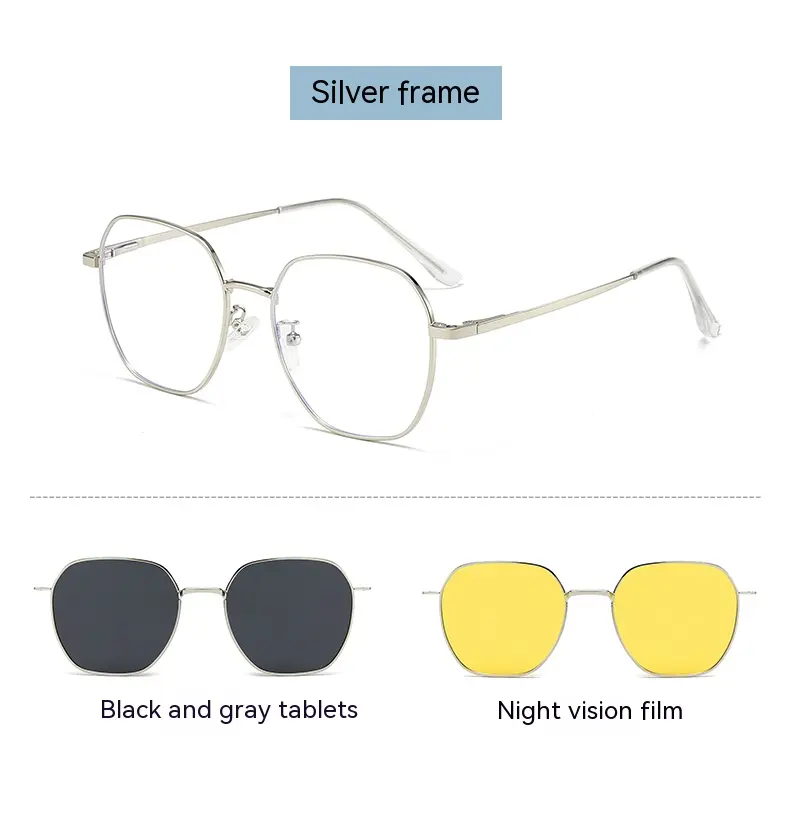 Lunettes de soleil magnétiques polarisées 3 en 1 pour femmes et hommes, d’optique Avec Etui