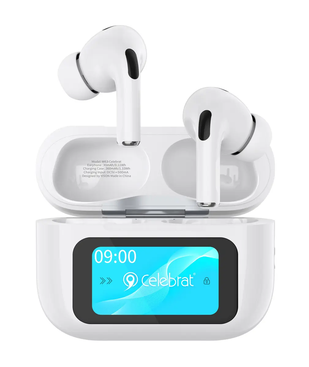 Airpods sans fil - W63 - Écran LCD - Réduction de Bruit ANC