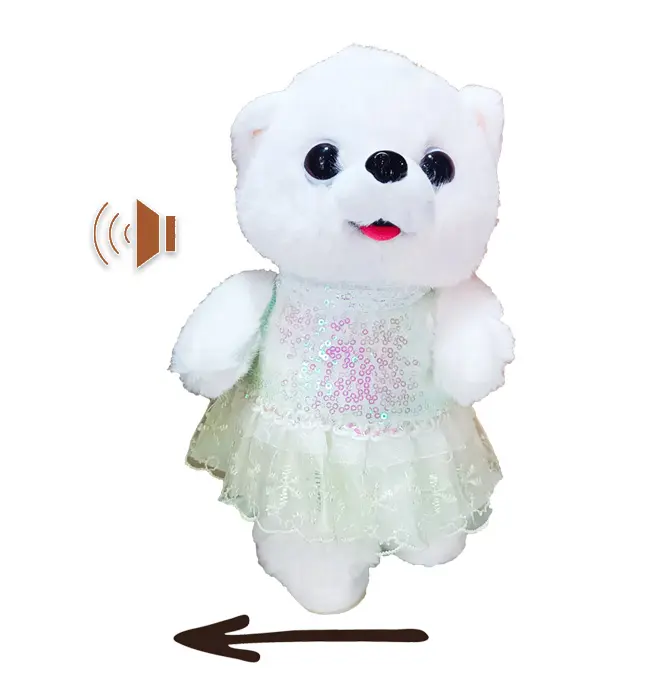 Peluche pour chiot avec son , mouvements et Parle