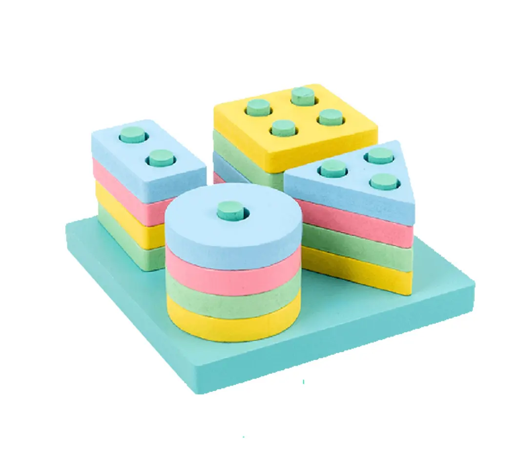 ensemble Puzzle Créatif pour Garçon Fille Jouet Cognitif en bois