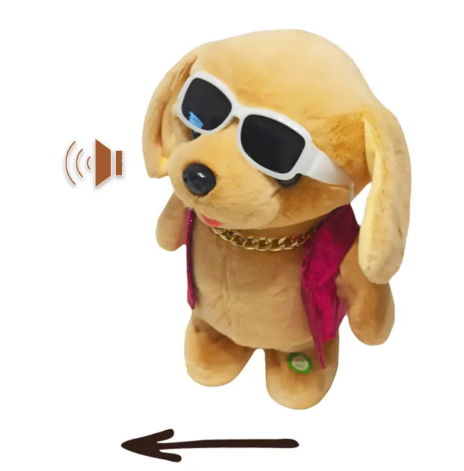 Peluche pour chiot avec son , mouvements et Parle