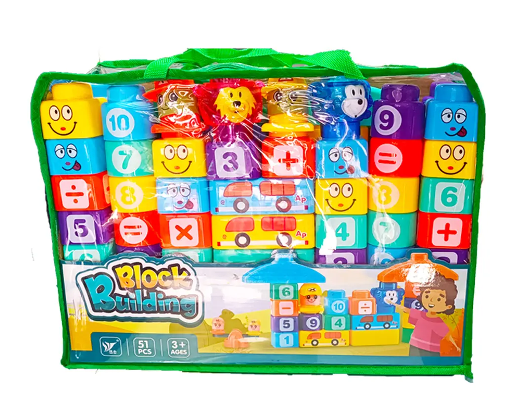 Coffret de jouets Blocs éducatifs 51 pièces