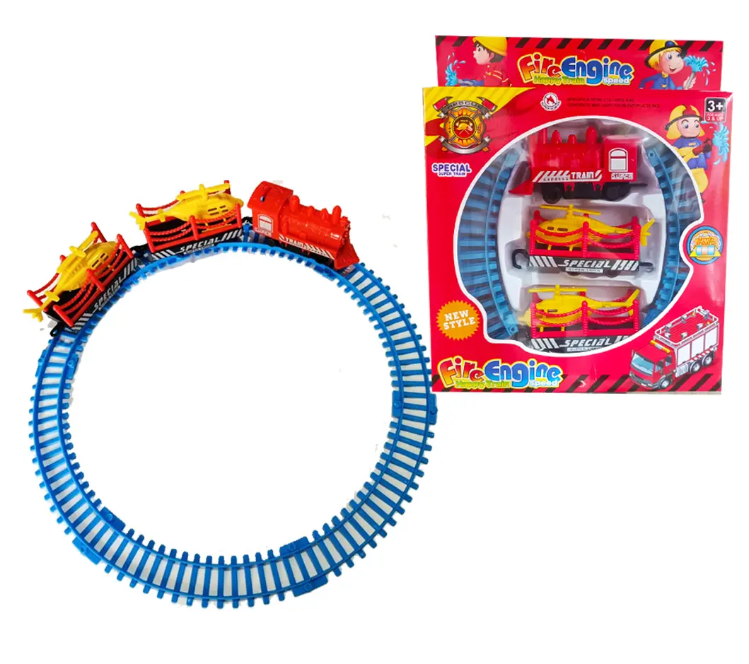 Jeu de train pour enfants Rouge