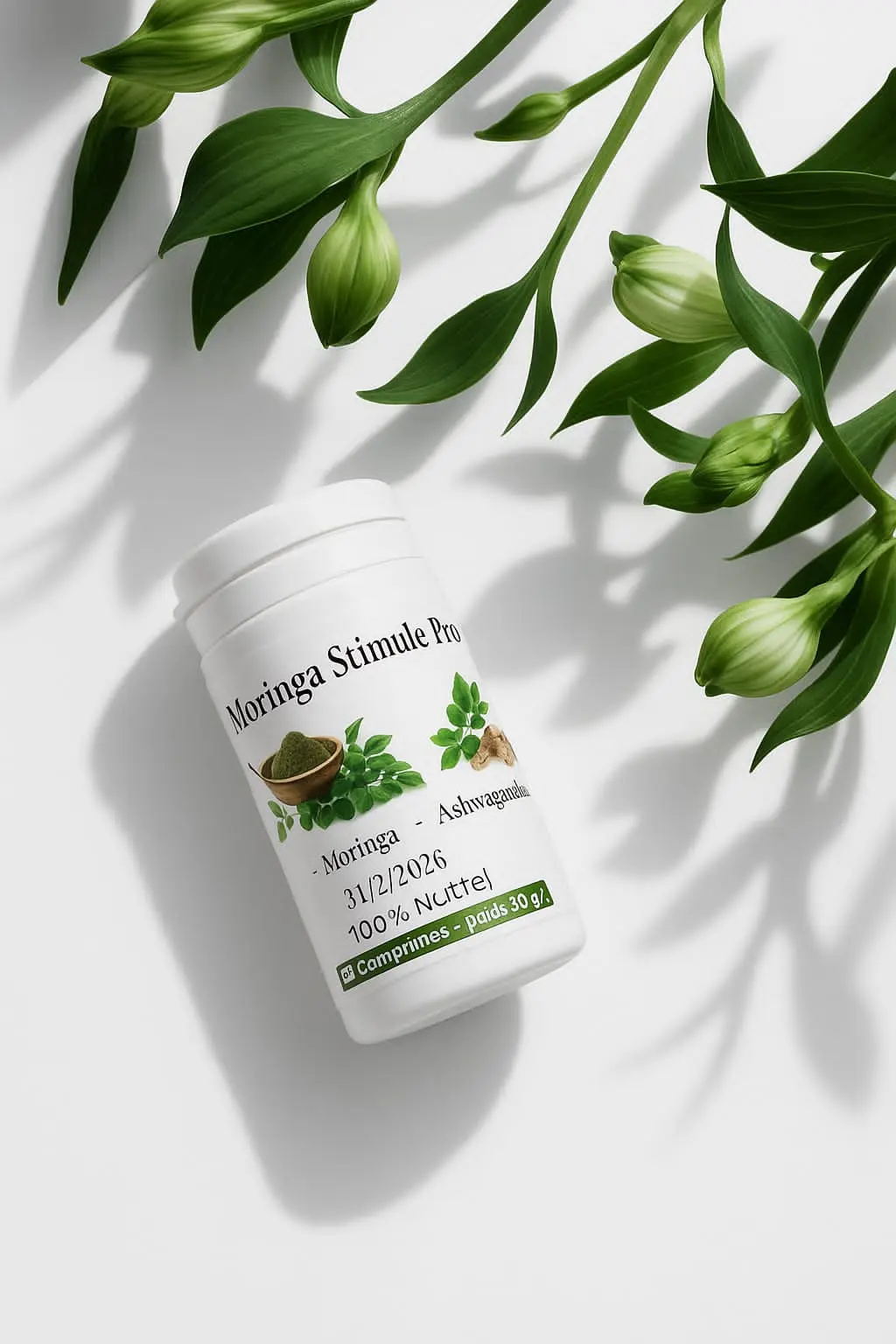 MORINGA STIMULE PRO :Mélange Moringa & Ashwagandha & Maca & Ginseng