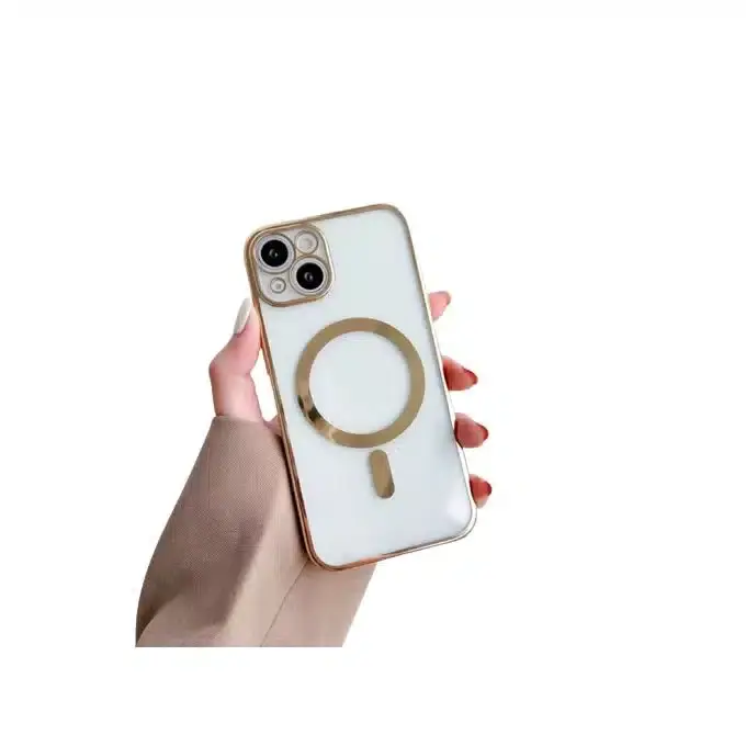 Silicone Magsafe Transparent pour Iphone 13 – Gold